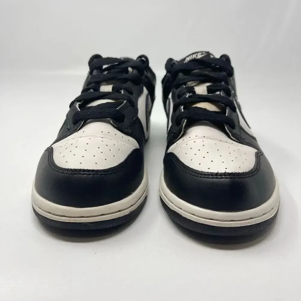 Nike Black White Dunk Low Sneaker Shoes CW1588-100 Kids Youth Size 3Y